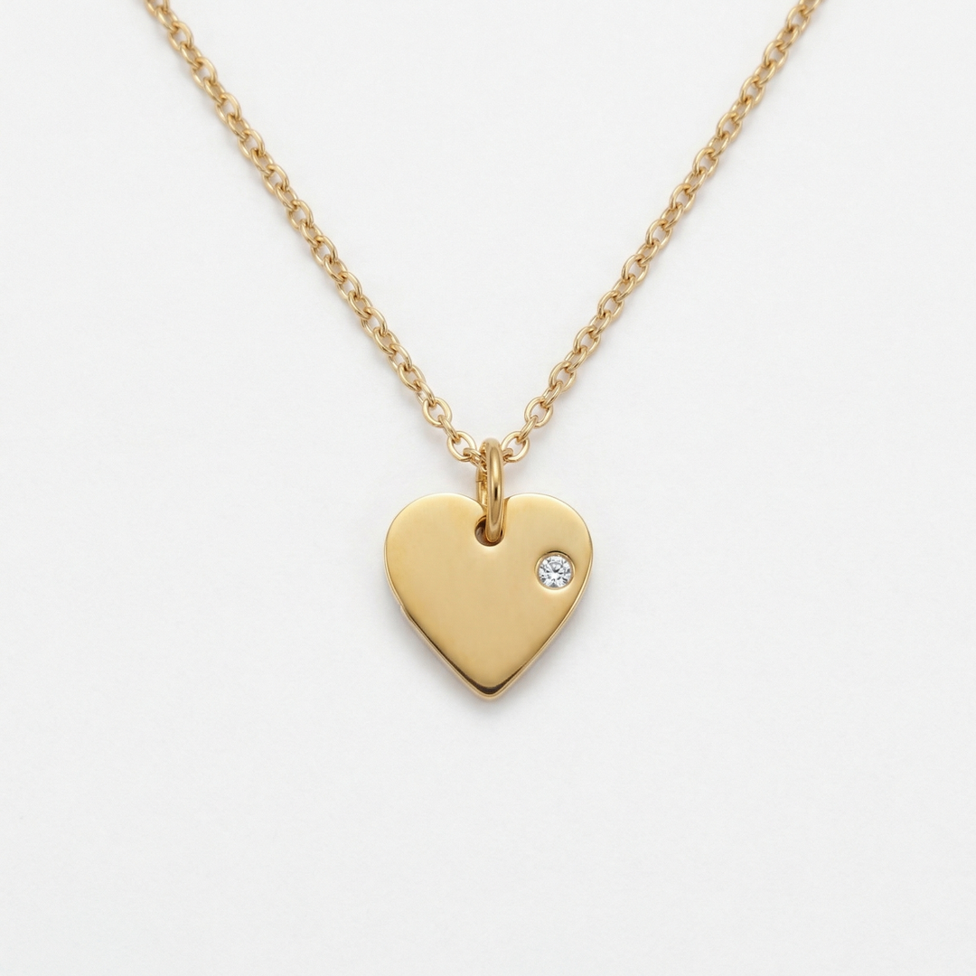 Signature Engraved Charm Necklace