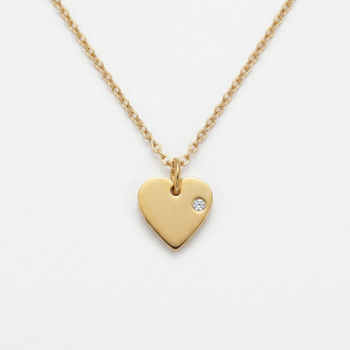 Signature Engraved Charm Necklace