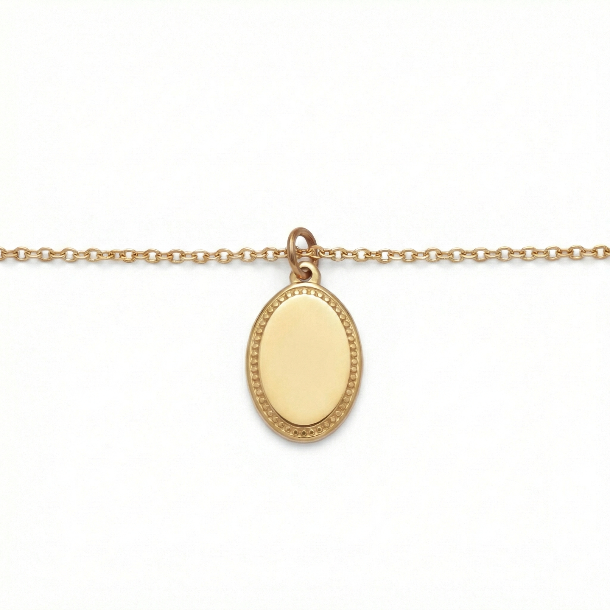 Signature Engraved Charm Necklace