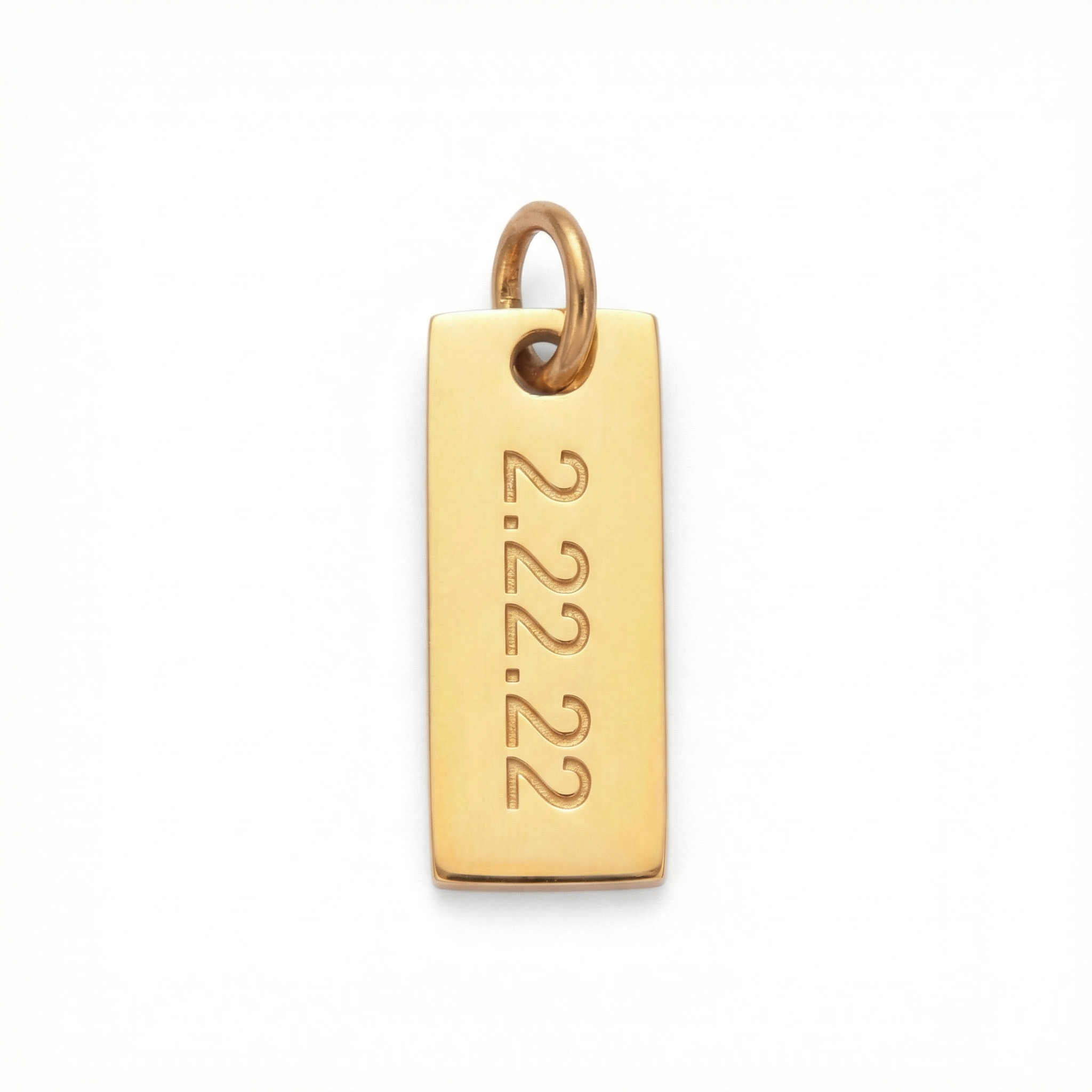 Signature Engraved Charm Necklace